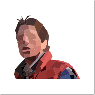 Marty McFly Polygons Posters and Art